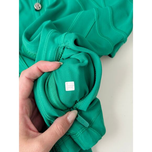 Lululemon raceway green cropped define jacket - size 4 - Picture 4 of 5